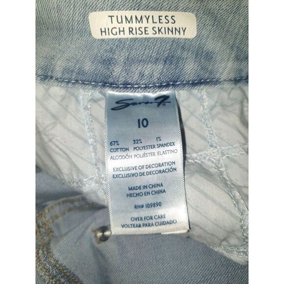Seven7 Women's Tummyless High Rise Slimming Control Jeans Size 10 - Picture 3 of 7
